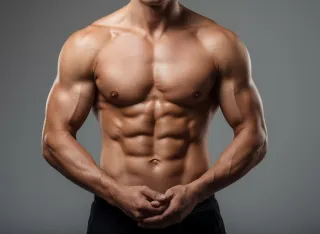 Lean, defined torso after weight loss